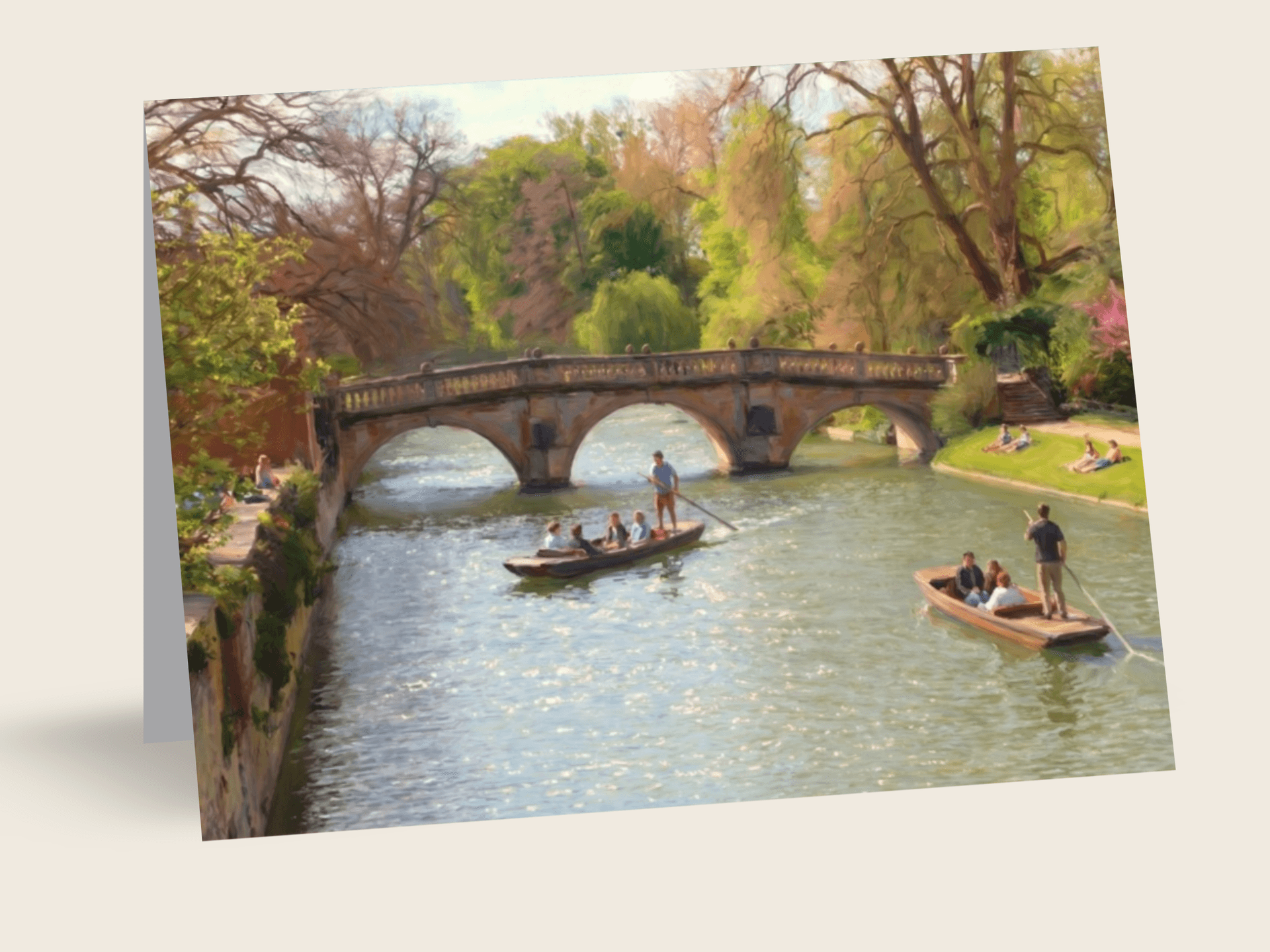 Punting on the Cam — Cambridge, UK