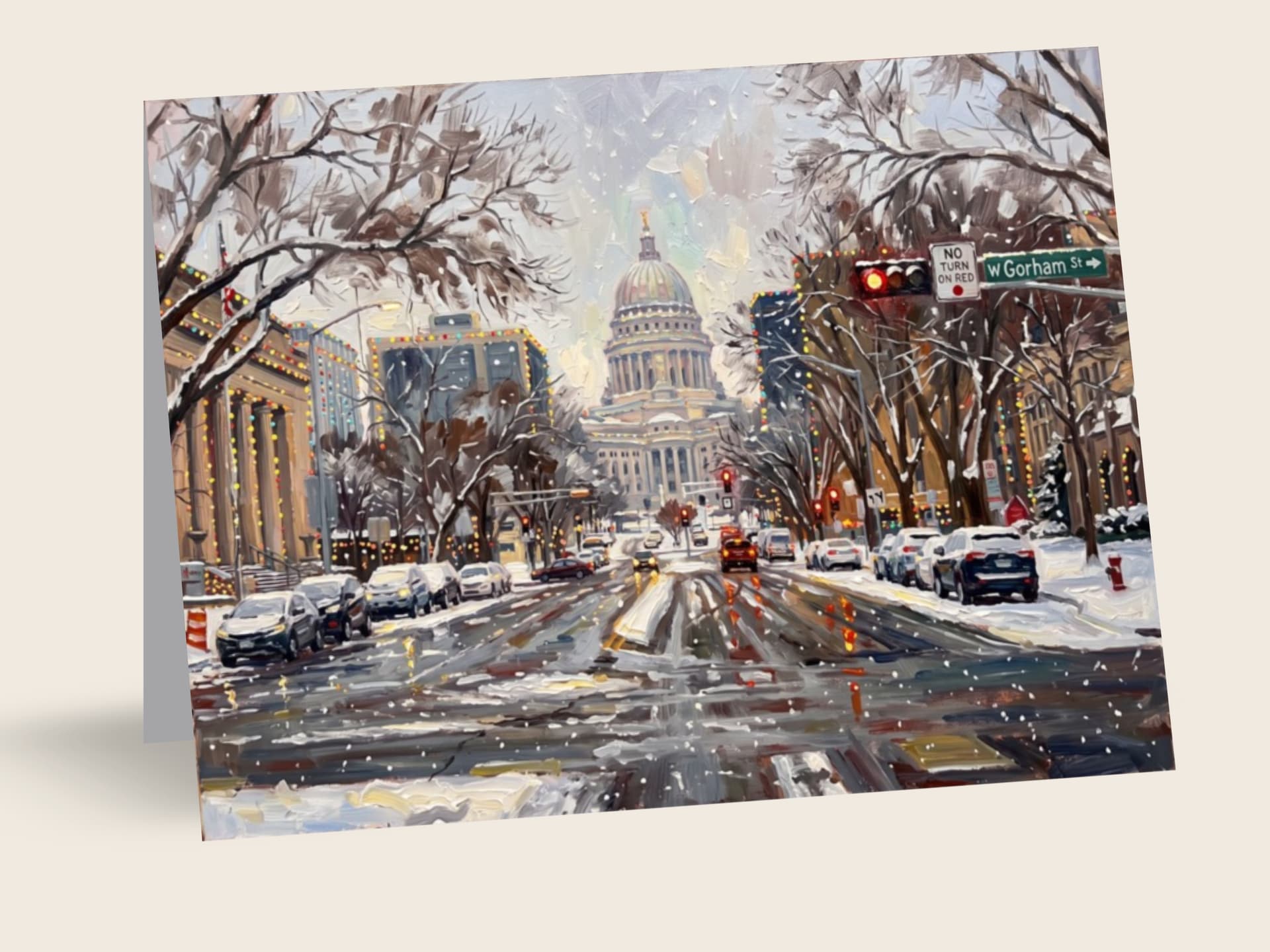 State Capital in Winter — Madison, WI