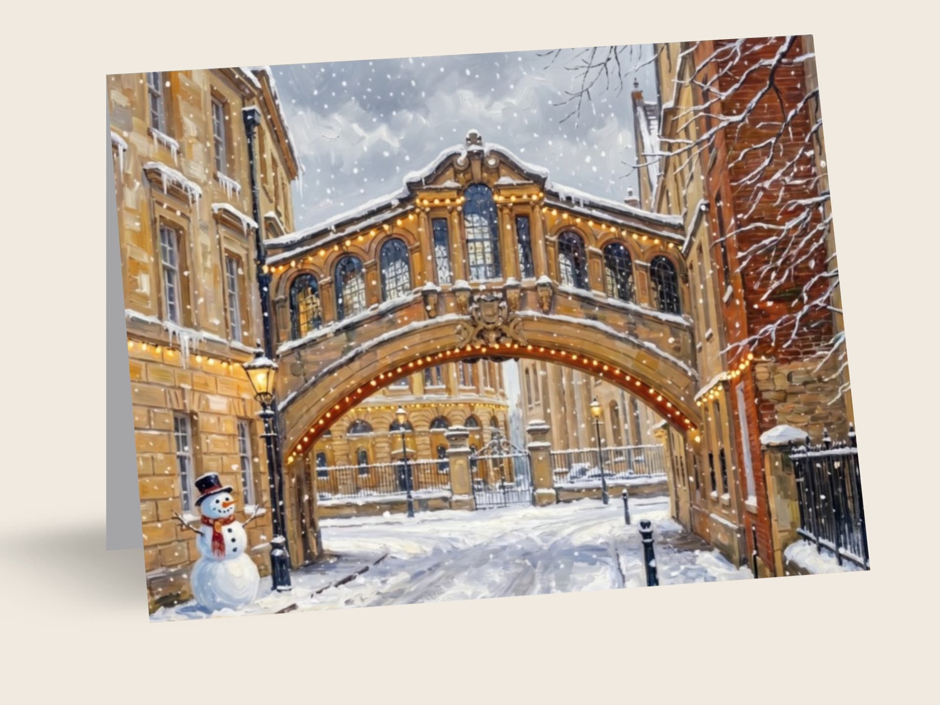 Winter at the Bridge of Sighs — Oxford, UK