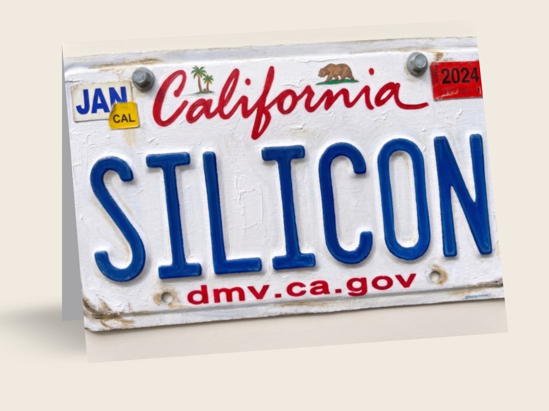 License Plate — Palo Alto, CA