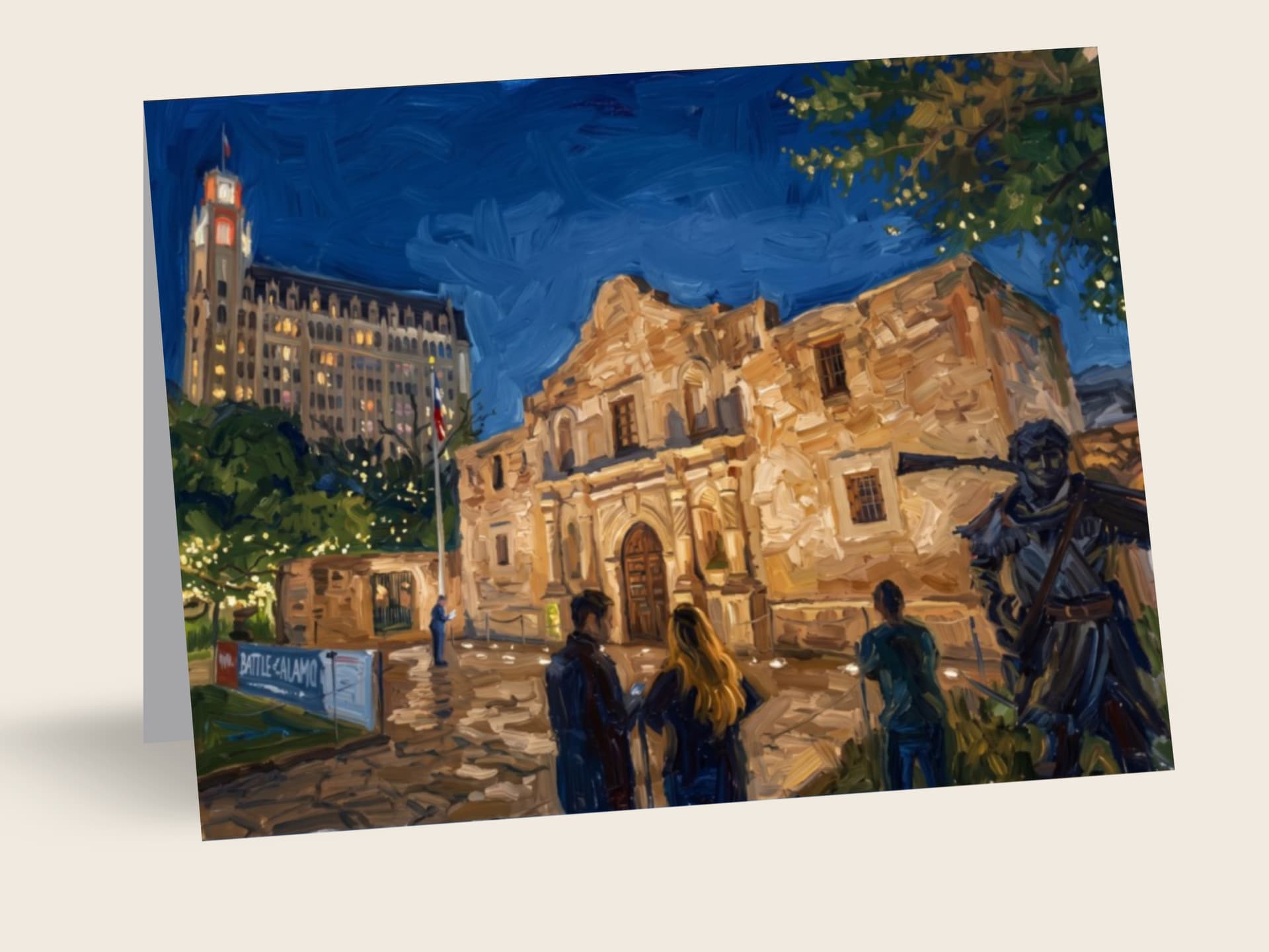 The Alamo at Night — San Antonio, TX