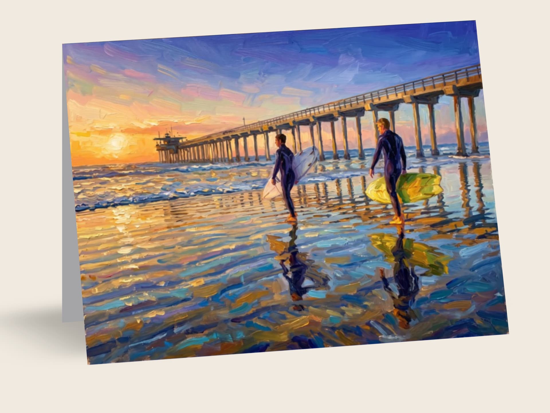 Surfers at the Pier — San Diego, CA