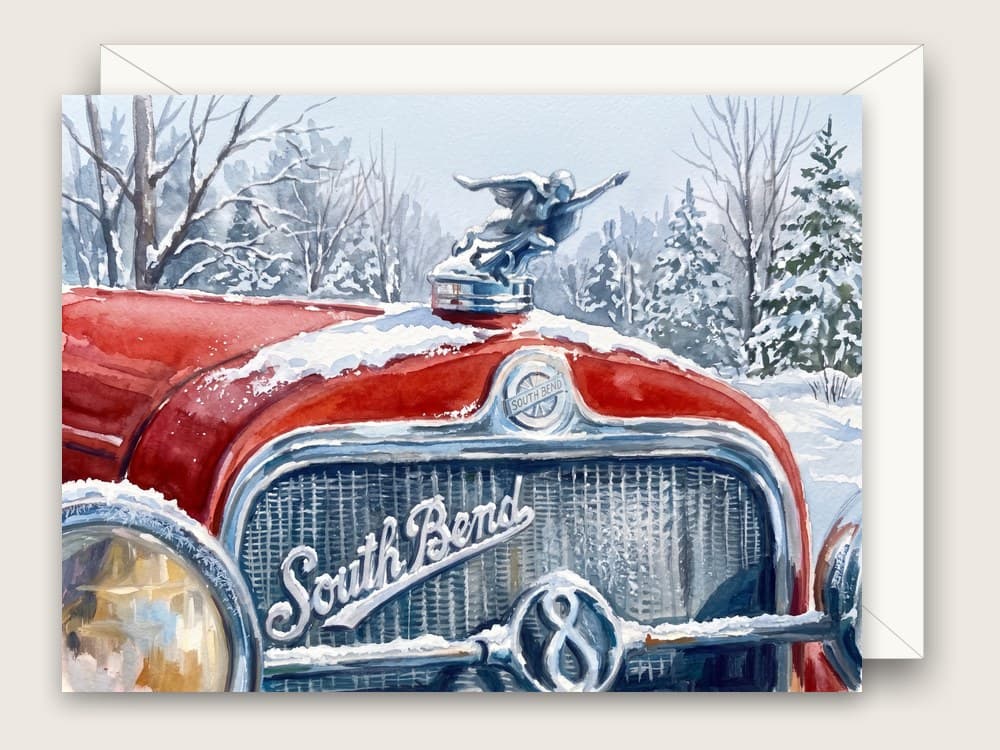 Classic Car in Winter