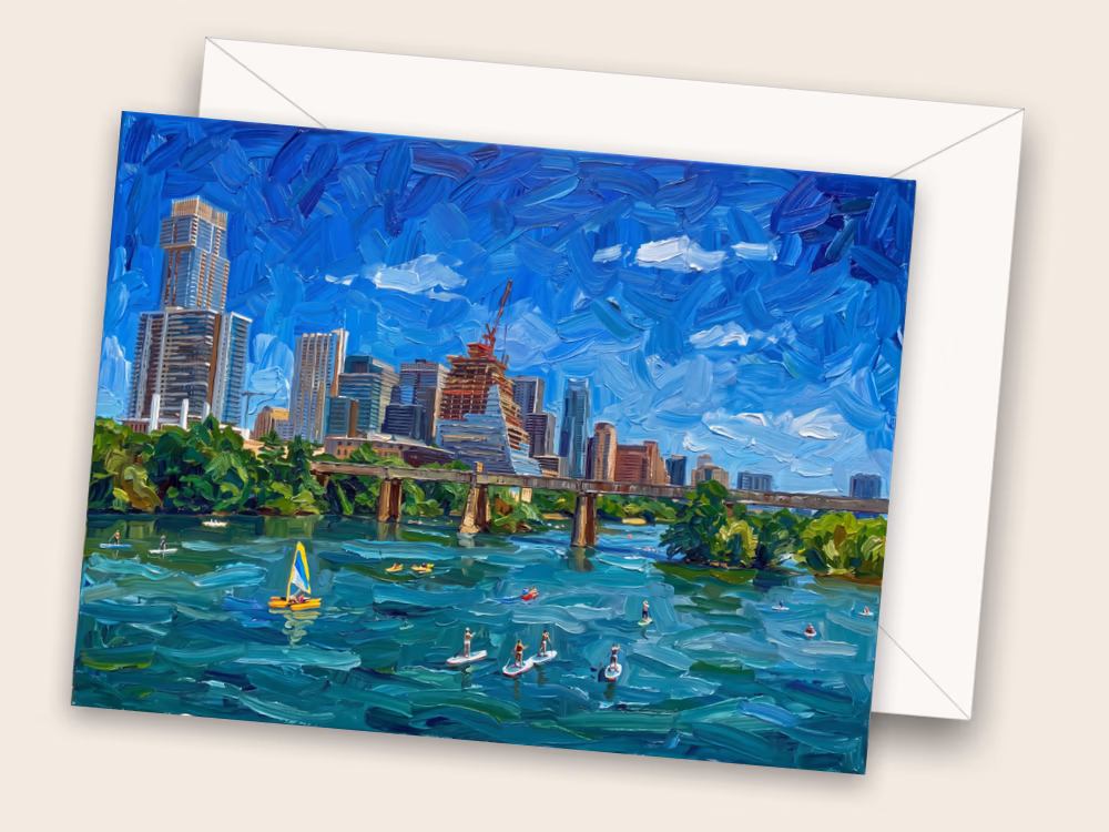Lady Bird Lake — Austin, TX — Front w/ Envelope