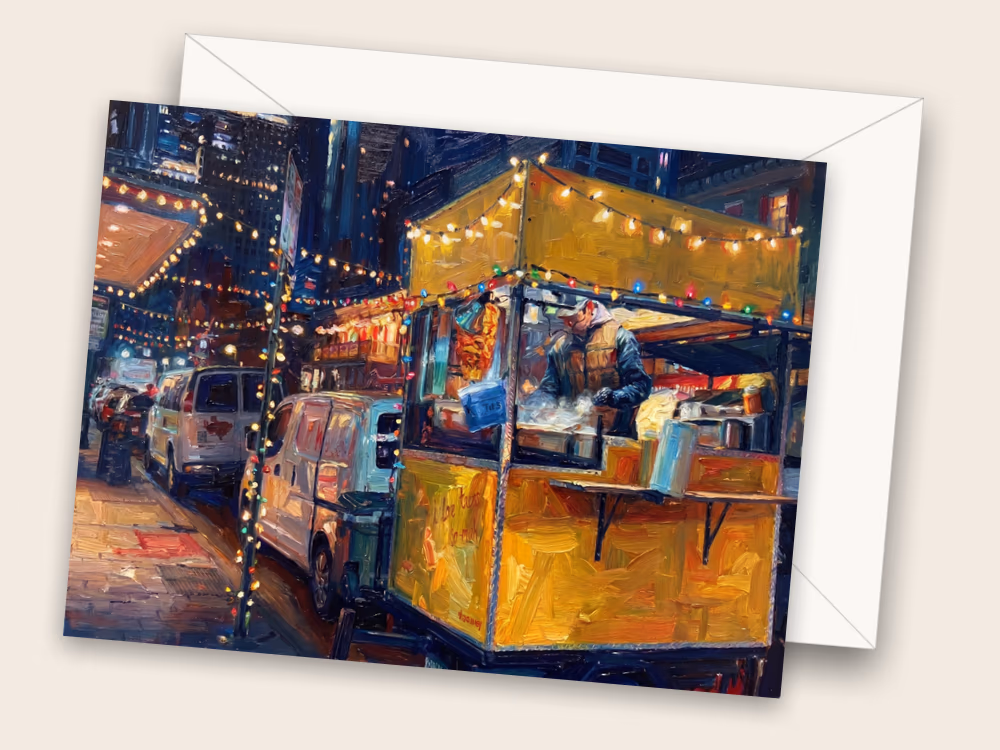 Holiday Lights Food Truck — Austin, TX — Front w/ Envelope