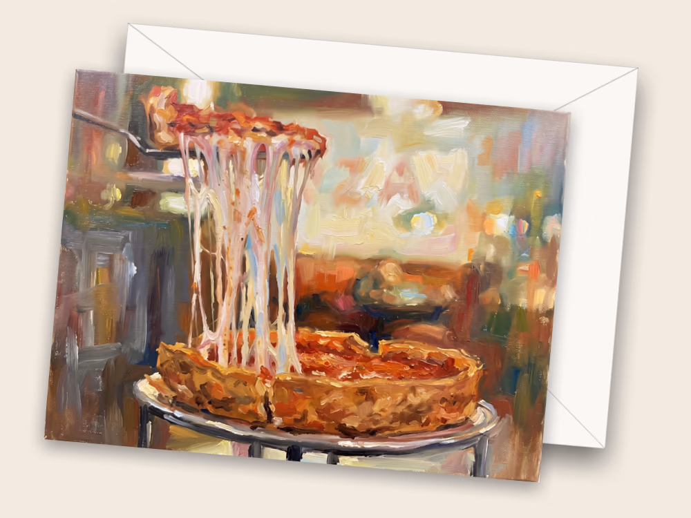 Deep Dish Pizza — Front w/ Envelope