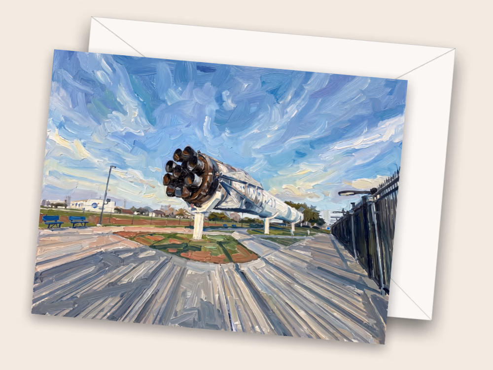 Space Center Houston — Houston, TX — Front w/ Envelope