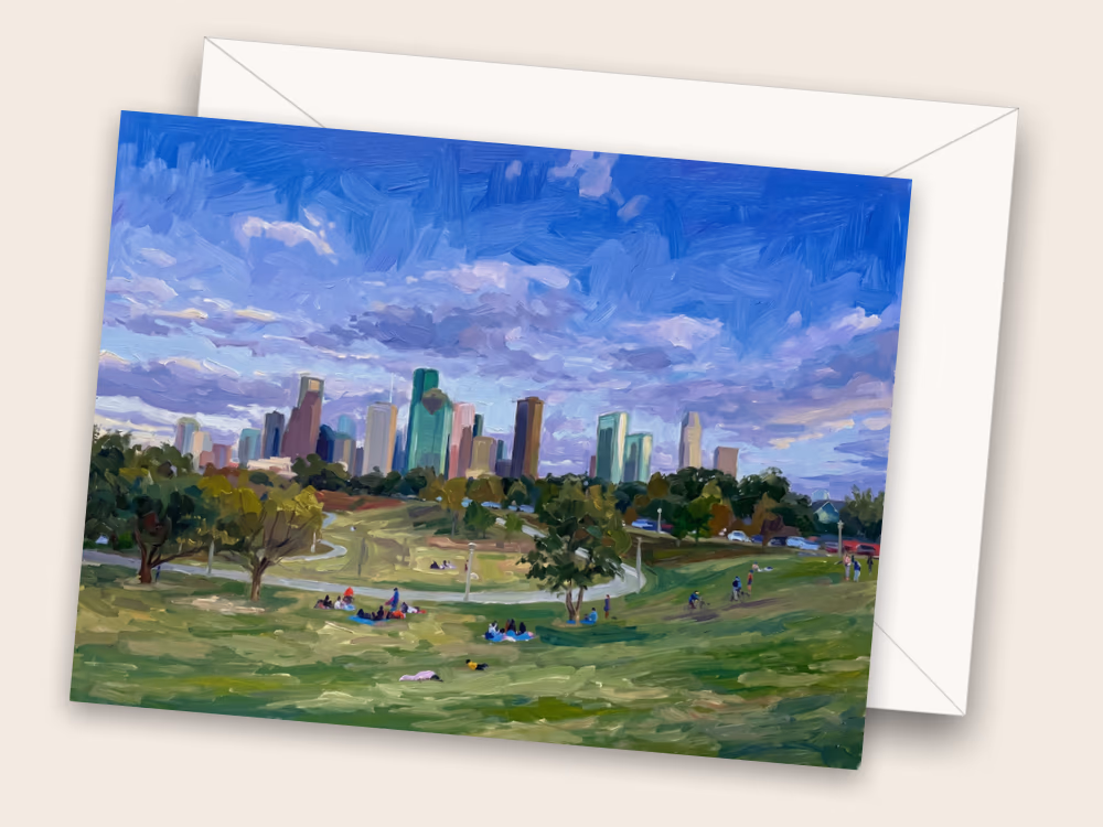 Buffalo Bayou Park — Houston, TX — Front w/ Envelope