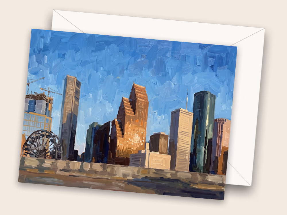 Downtown Houston — Houston, TX — Front w/ Envelope