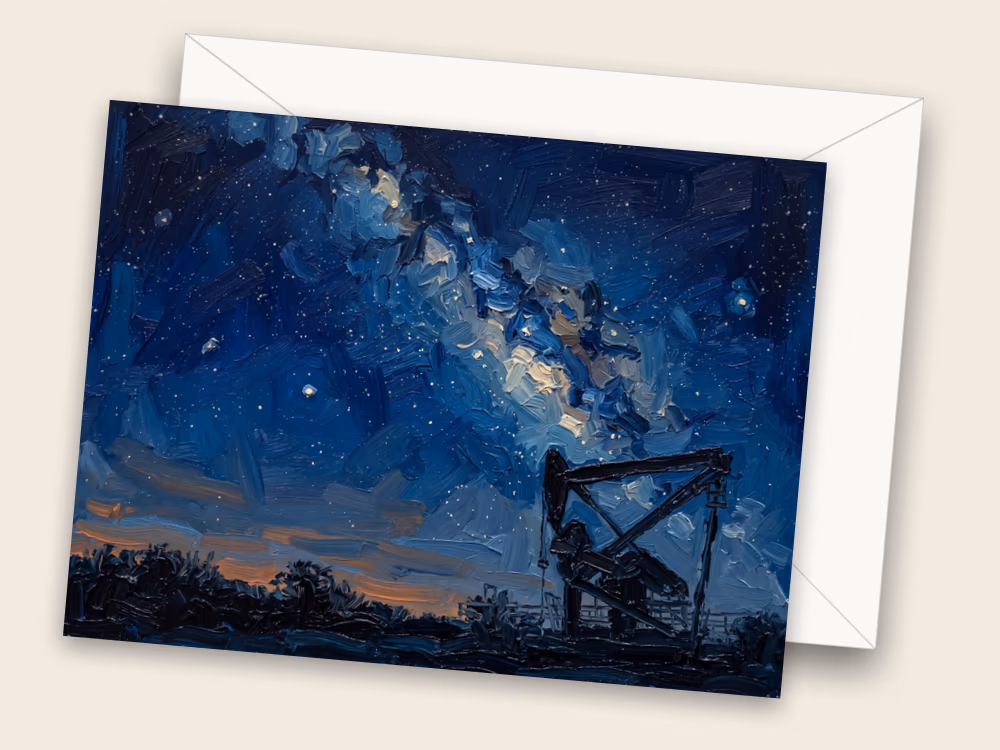 Oil Country — Houston, TX — Front w/ Envelope