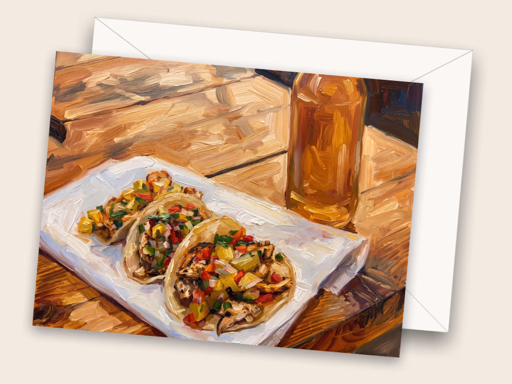 Taco Night — Los Angeles, CA — Front w/ Envelope
