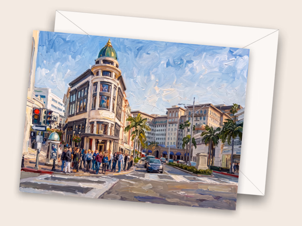 Rodeo Drive — Los Angeles, CA — Front w/ Envelope