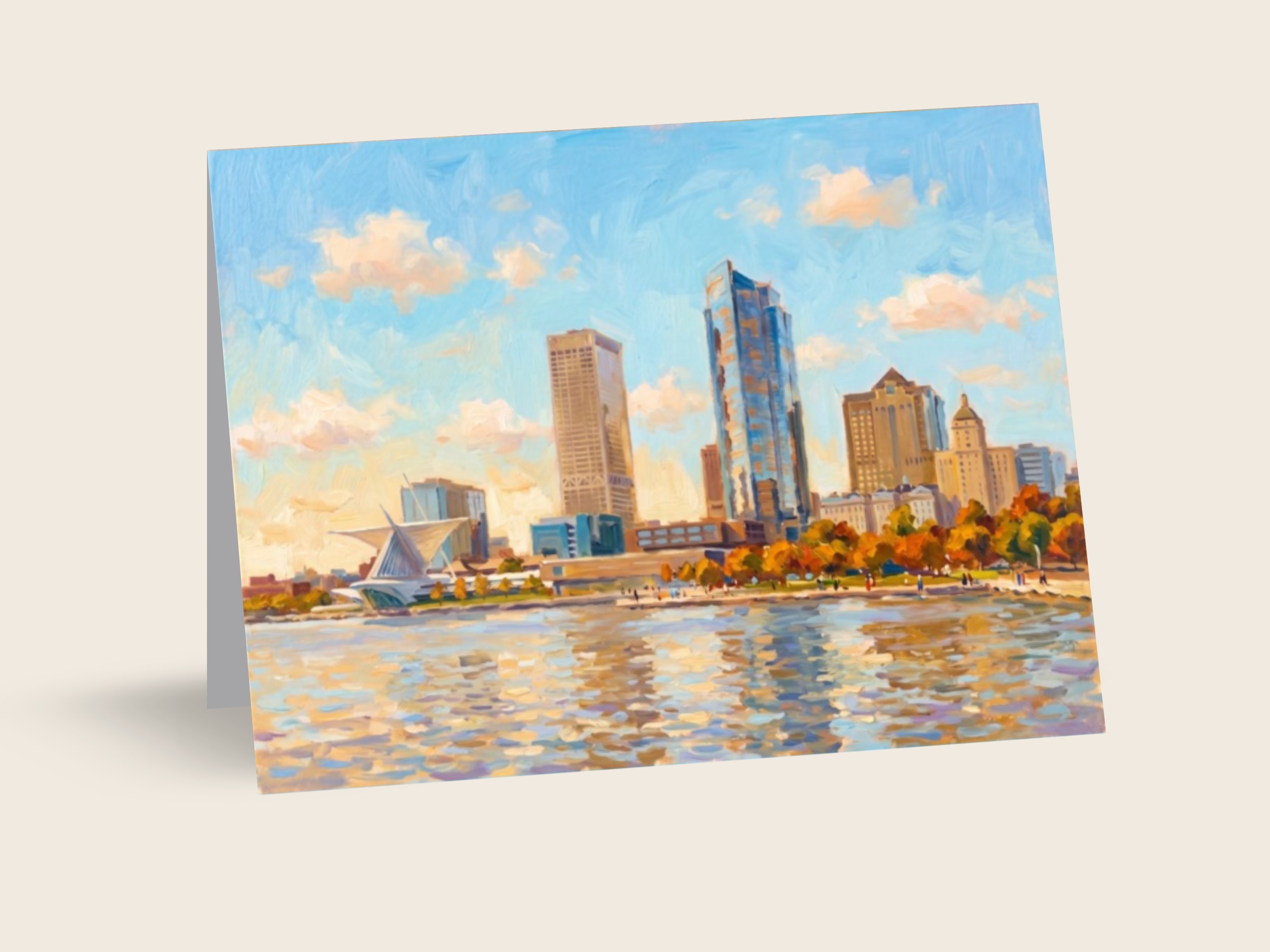 Skyline Across the Lake