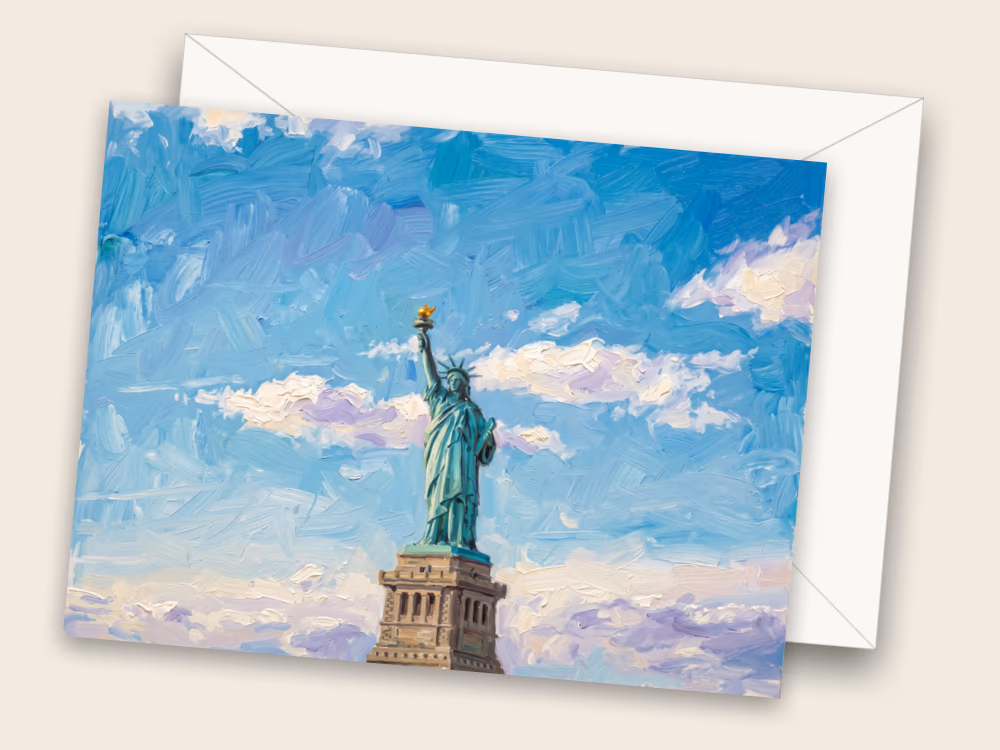 Lady Liberty — New York, NY — Front w/ Envelope