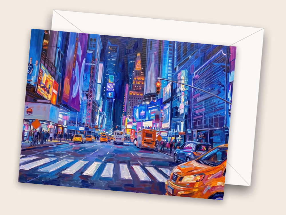 City Lights — New York, NY — Front w/ Envelope