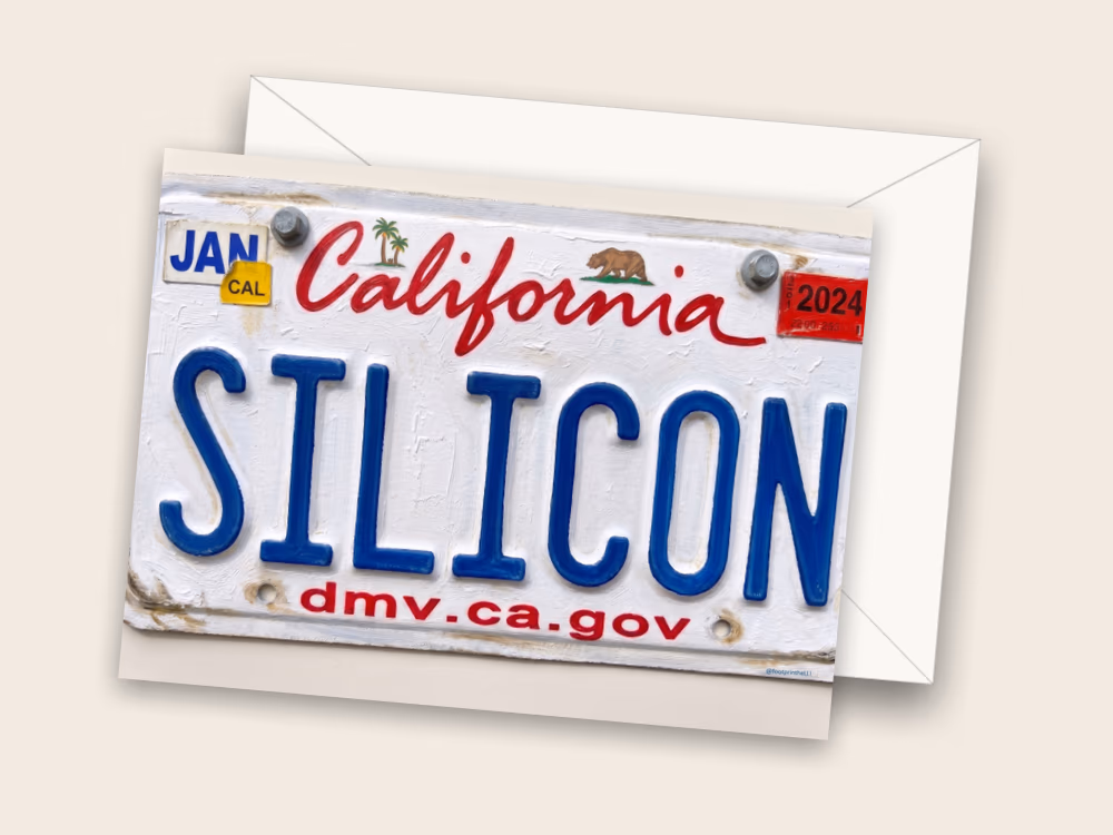 License Plate — Envelope