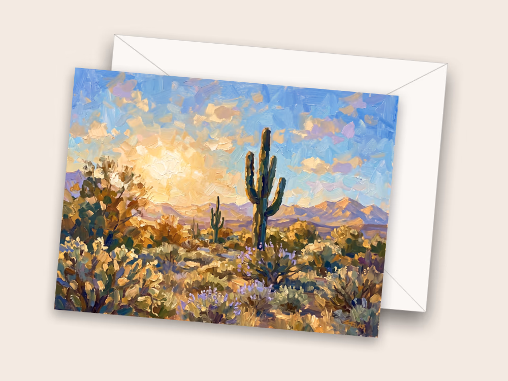 Saguaro Sunset — Envelope