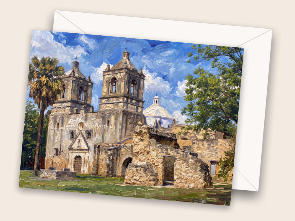Mission Bells — San Antonio, TX — Front w/ Envelope