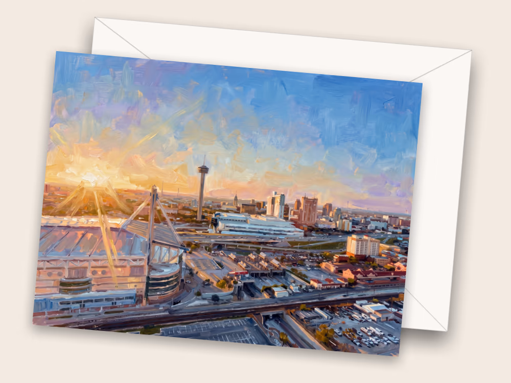 Skyline Above — San Antonio, TX — Front w/ Envelope