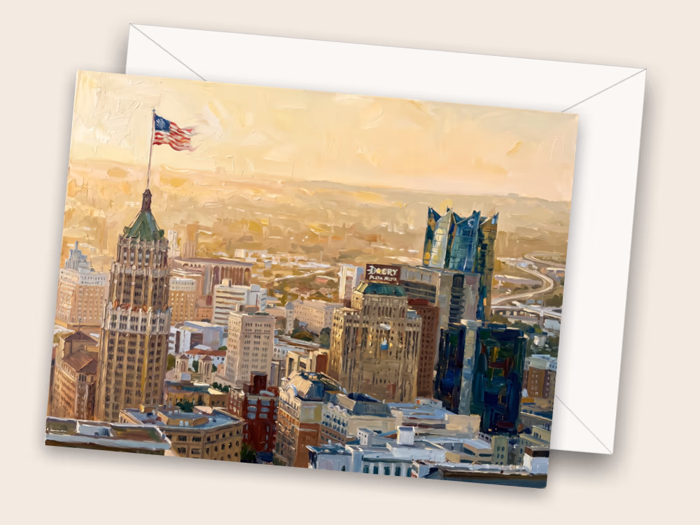 Downtown San Antonio — San Antonio, TX — Front w/ Envelope