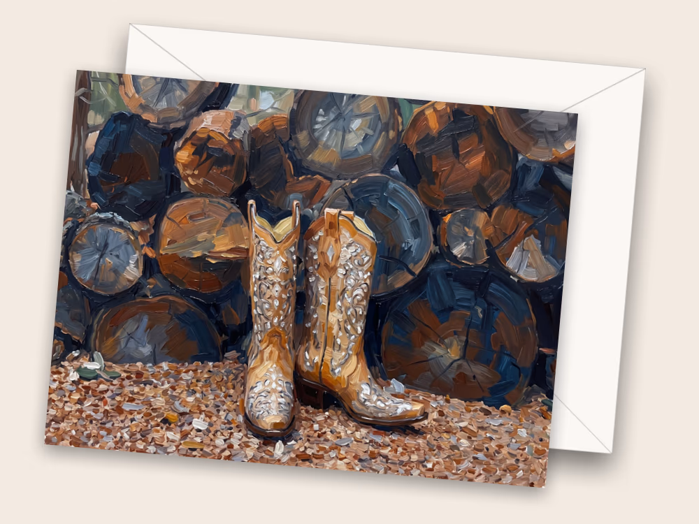 Texas Boots — San Antonio, TX — Front w/ Envelope