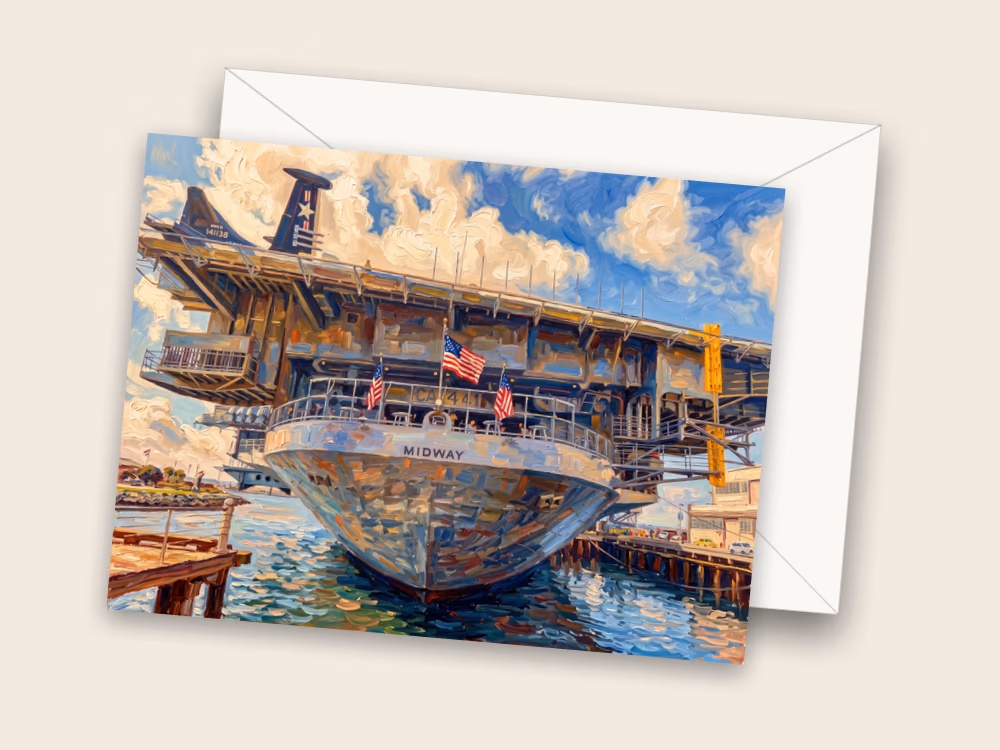 USS Midway Museum — Front w/ Envelope