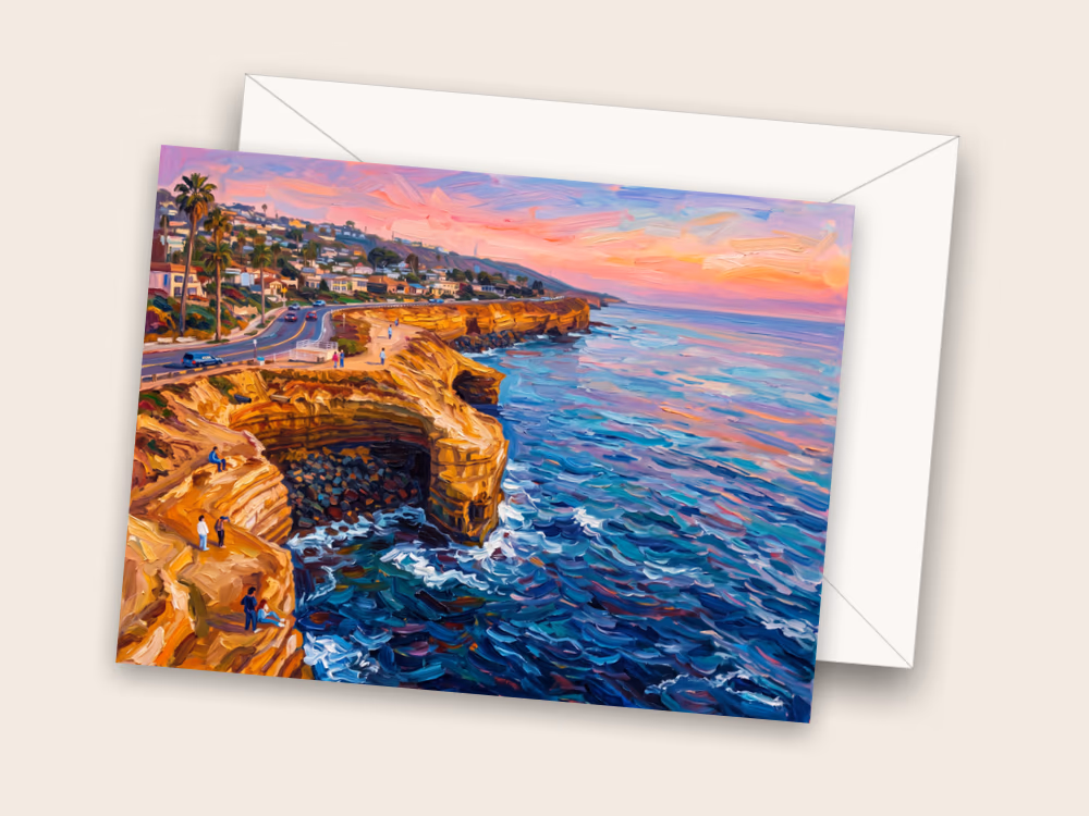 Sunset Cliffs — Front w/ Envelope